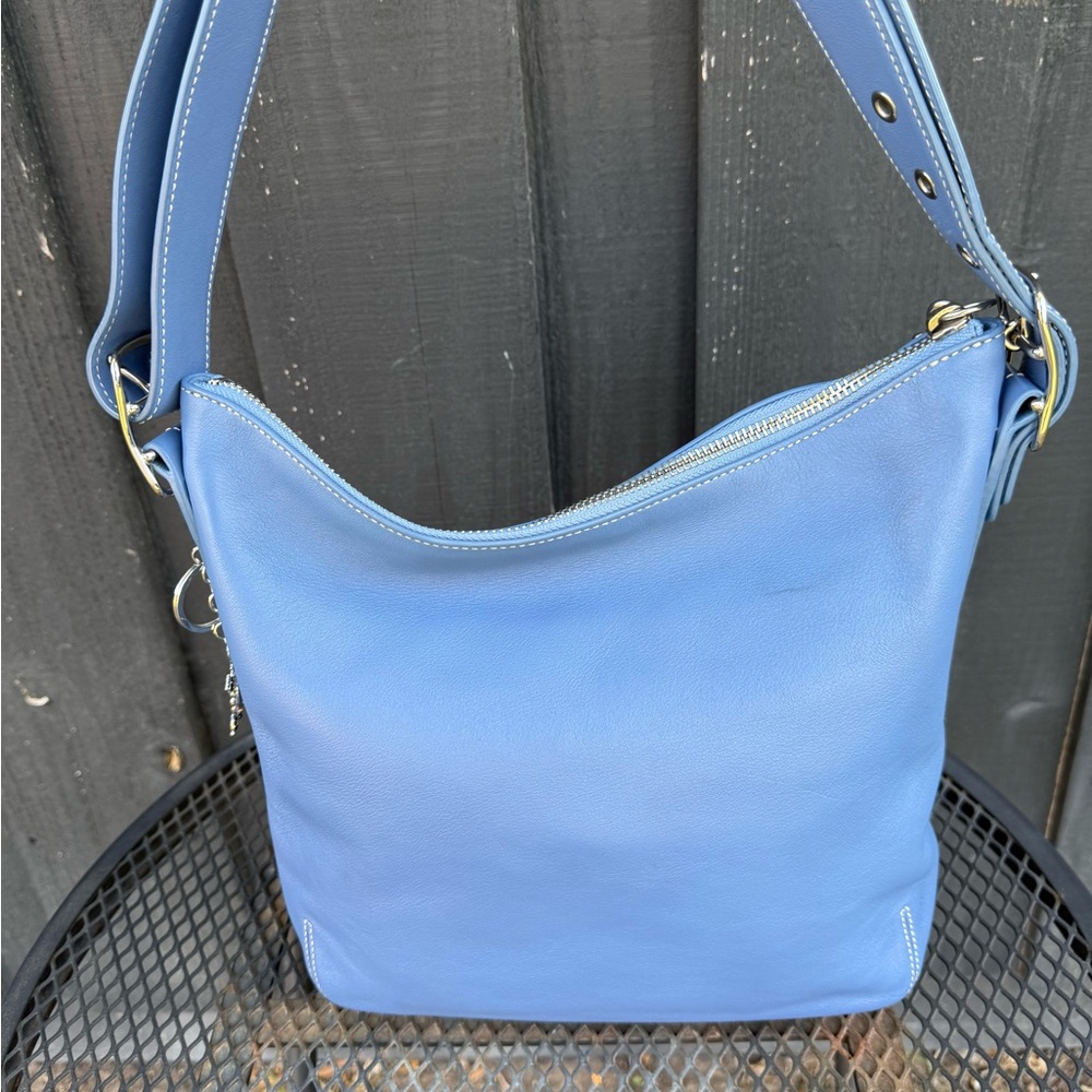 Coach Vintage Blue Leather Legacy Slim Shoulder/crossbody bag💙